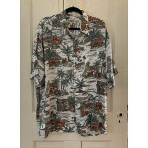 Campia Moda Mens Hawaiian Shirt Size XL Island Beach Tropical Summer Cruise